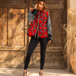 Silk Velvet Jacket With Patchwork