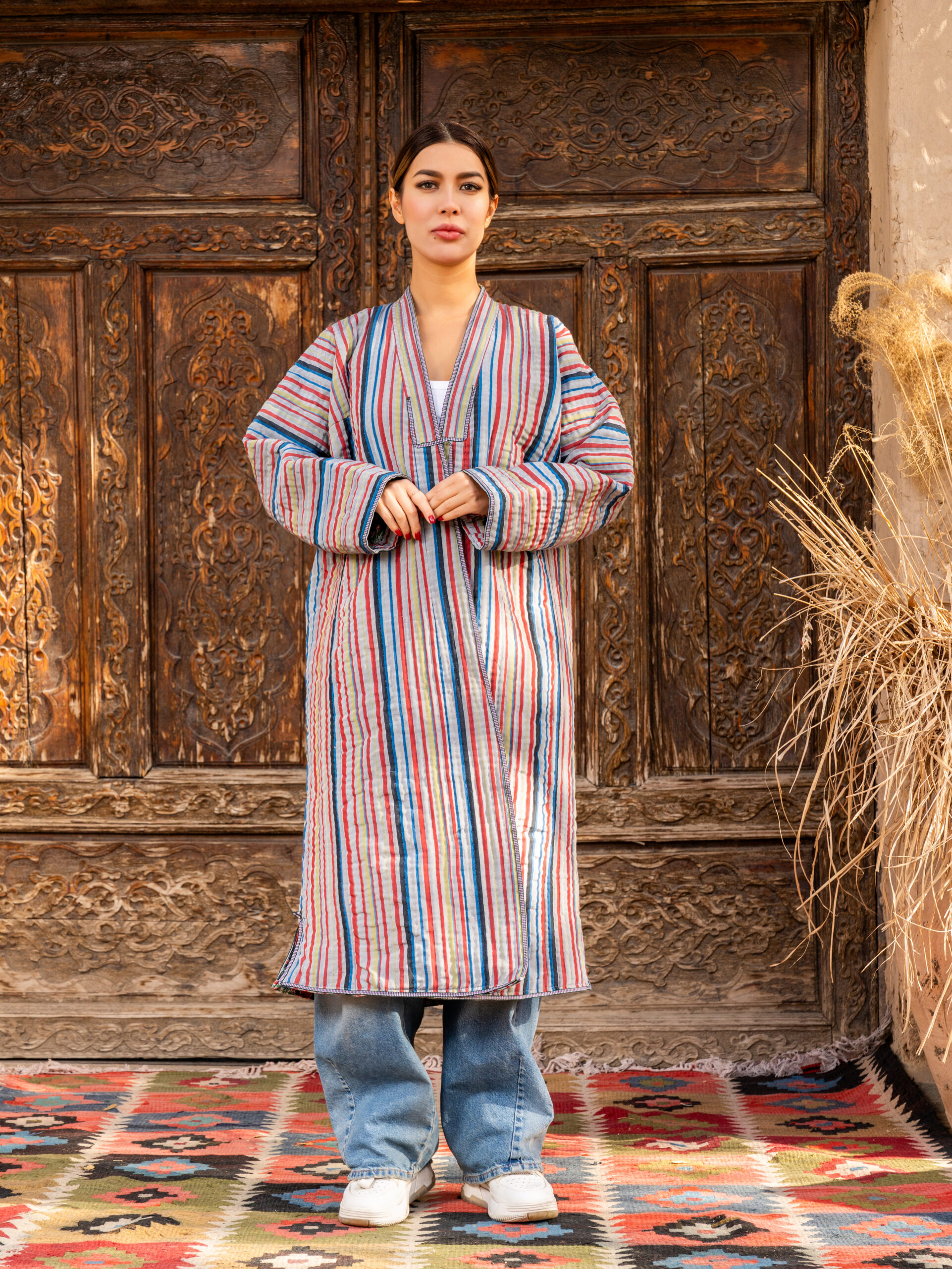 Unisex Handmade Organic Cotton  Chapan - M-L size