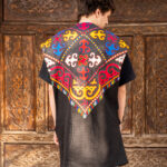 Unisex Handmade Wool Vest With Vintage Embroidery