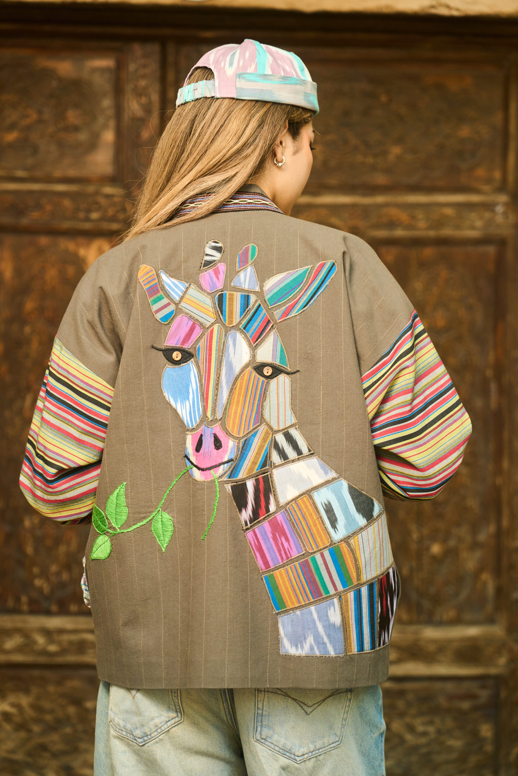 Jacket with Animal Appliqué (Giraffe)