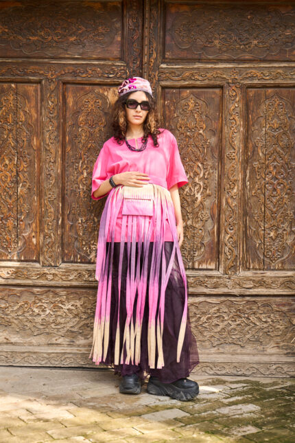 Overlay For Jeans Or Skirt With Pocket - Natural Cotton