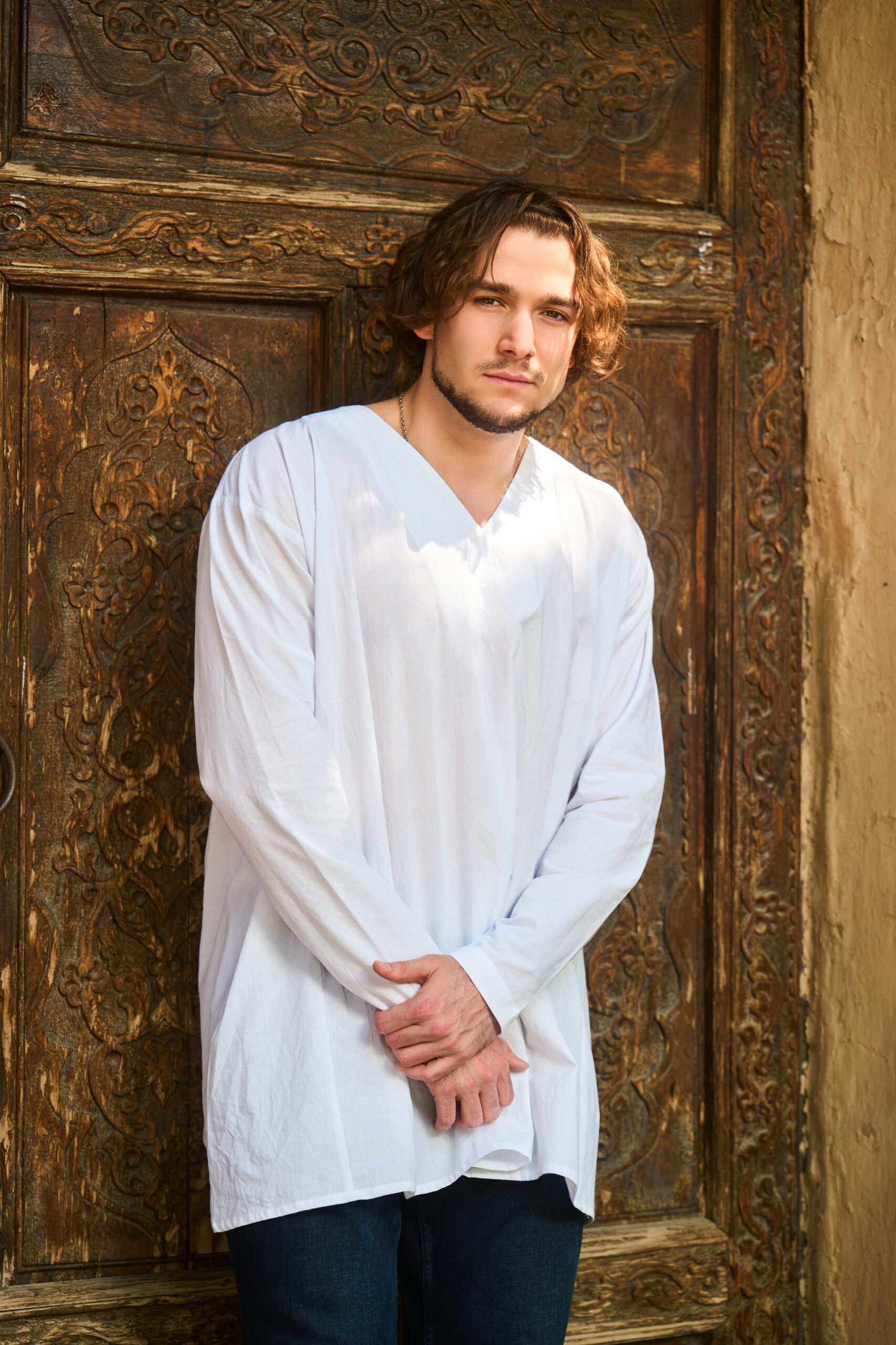 100% Handmade White Unisex Organic Cotton Shirt