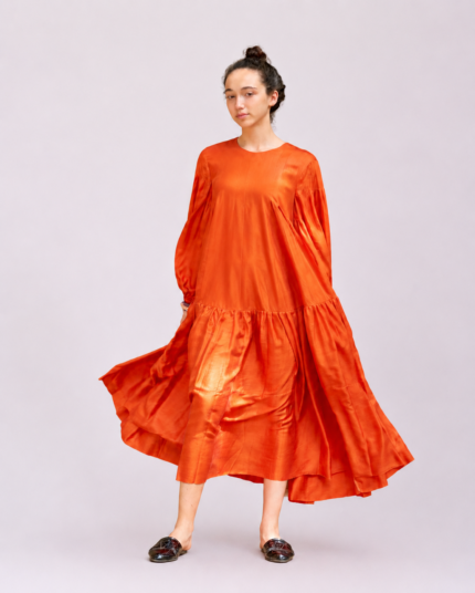 Loose Fit Silk Dress